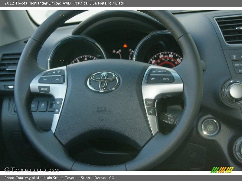 Nautical Blue Metallic / Black 2012 Toyota Highlander Limited 4WD