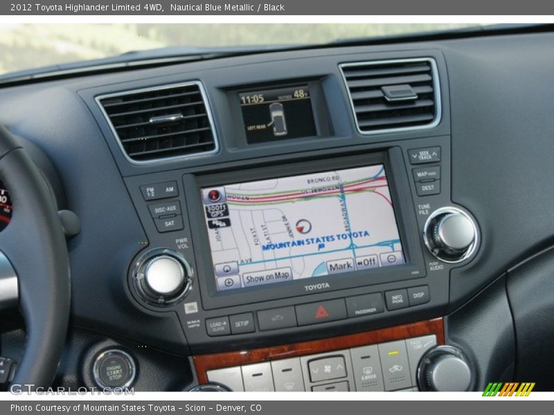 Nautical Blue Metallic / Black 2012 Toyota Highlander Limited 4WD