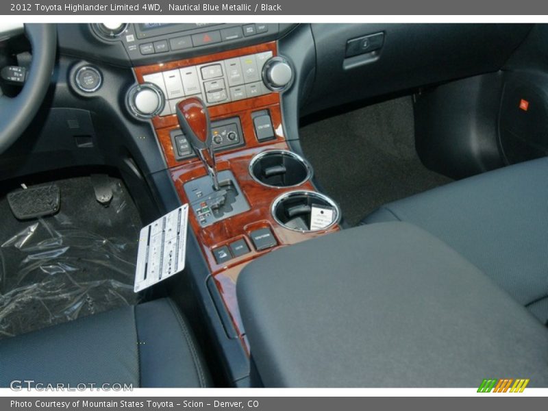 Nautical Blue Metallic / Black 2012 Toyota Highlander Limited 4WD