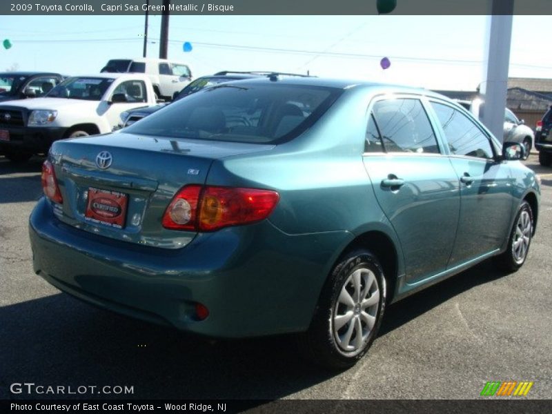 Capri Sea Green Metallic / Bisque 2009 Toyota Corolla