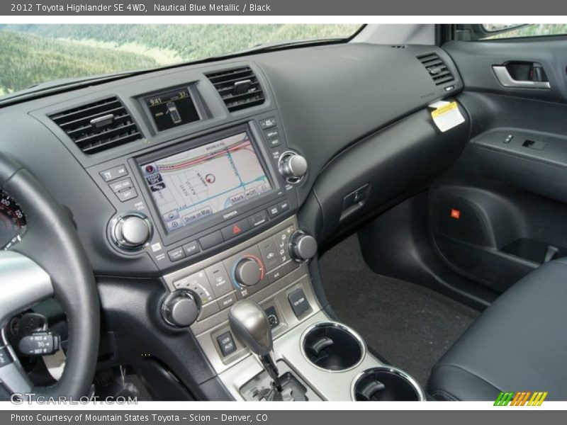 Nautical Blue Metallic / Black 2012 Toyota Highlander SE 4WD
