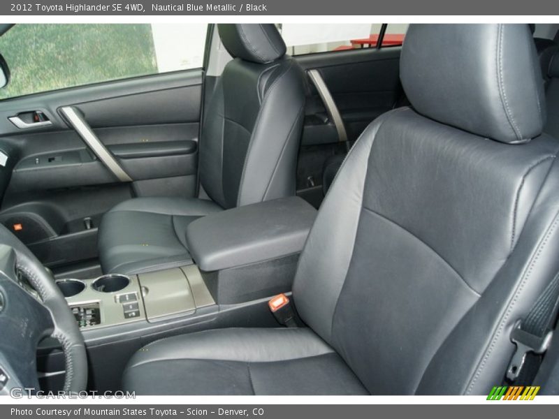 Nautical Blue Metallic / Black 2012 Toyota Highlander SE 4WD