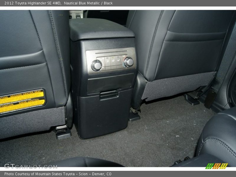 Nautical Blue Metallic / Black 2012 Toyota Highlander SE 4WD
