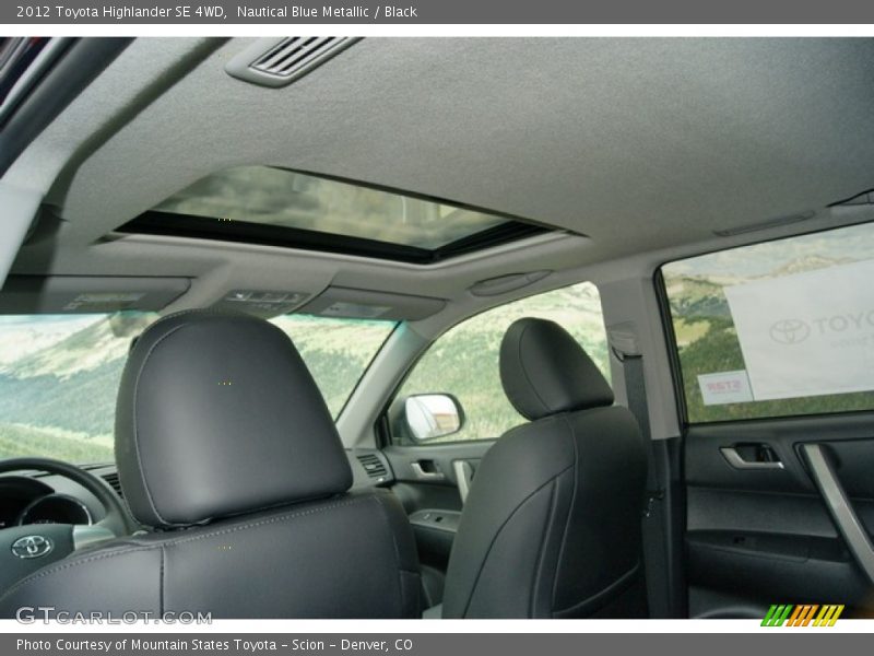 Nautical Blue Metallic / Black 2012 Toyota Highlander SE 4WD