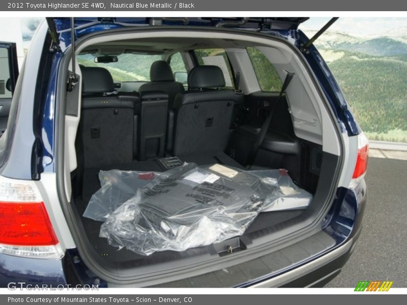 Nautical Blue Metallic / Black 2012 Toyota Highlander SE 4WD