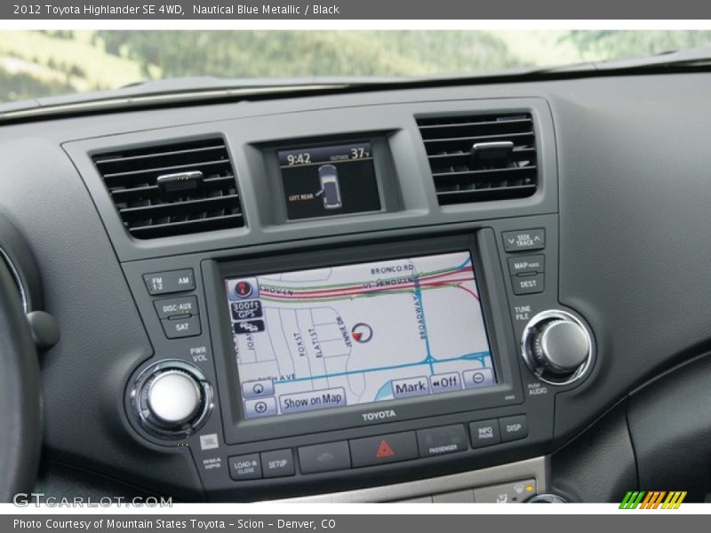 Nautical Blue Metallic / Black 2012 Toyota Highlander SE 4WD