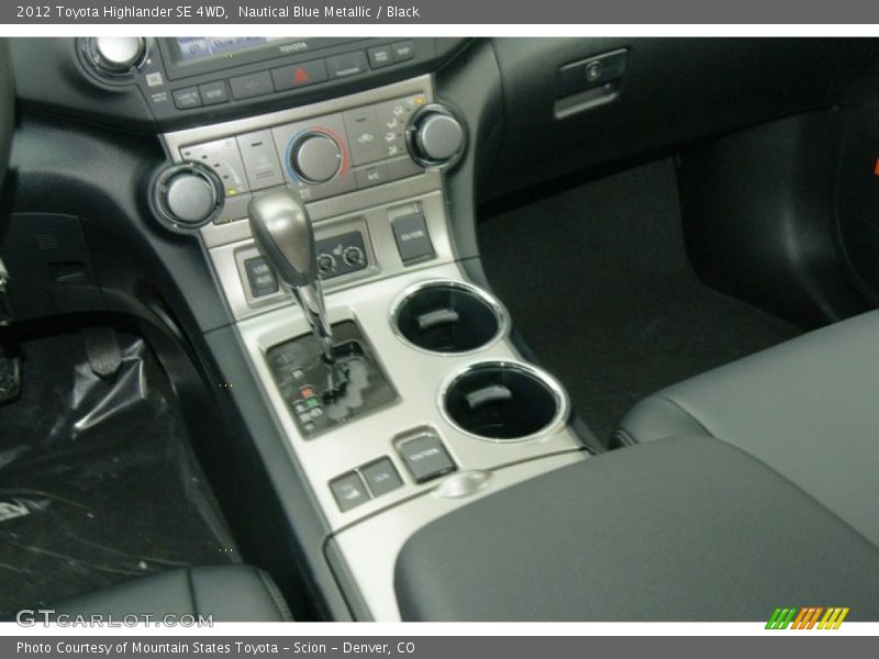 Nautical Blue Metallic / Black 2012 Toyota Highlander SE 4WD