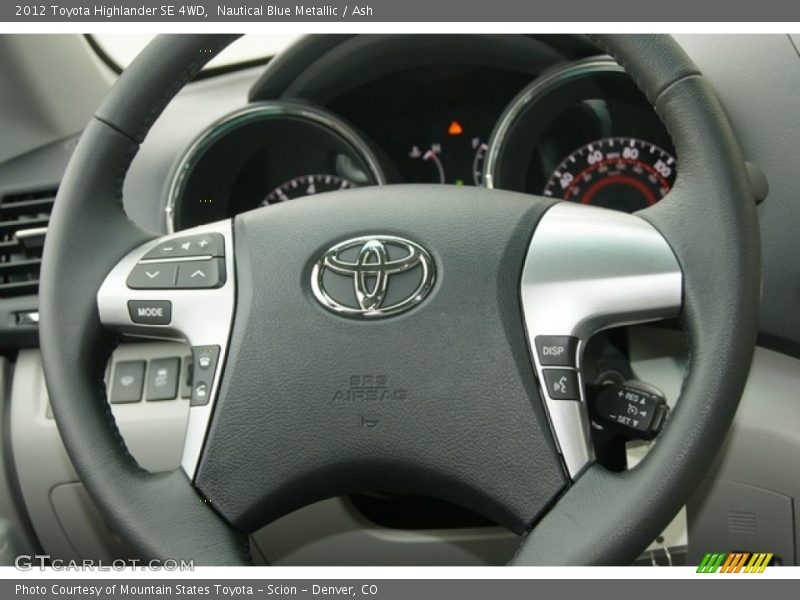 Nautical Blue Metallic / Ash 2012 Toyota Highlander SE 4WD