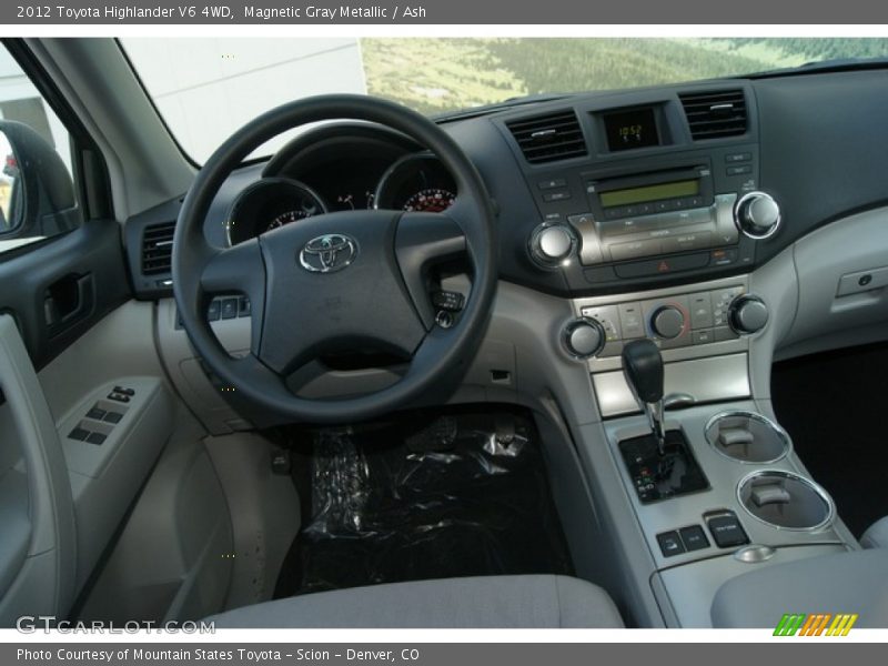 Magnetic Gray Metallic / Ash 2012 Toyota Highlander V6 4WD