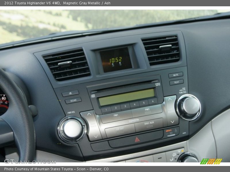 Magnetic Gray Metallic / Ash 2012 Toyota Highlander V6 4WD