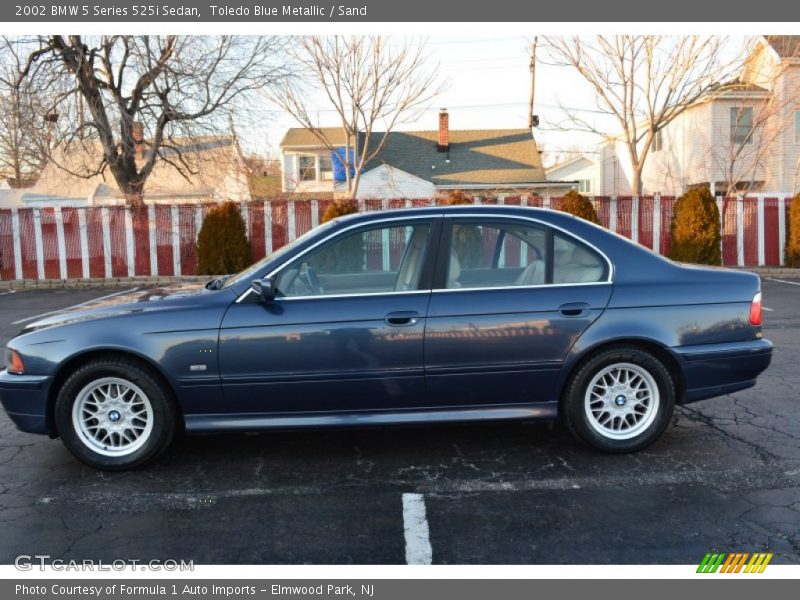 Toledo Blue Metallic / Sand 2002 BMW 5 Series 525i Sedan