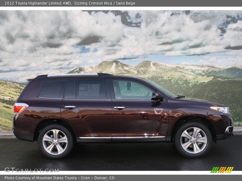 Sizzling Crimson Mica / Sand Beige 2012 Toyota Highlander Limited 4WD