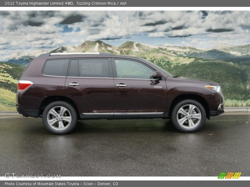 Sizzling Crimson Mica / Ash 2012 Toyota Highlander Limited 4WD
