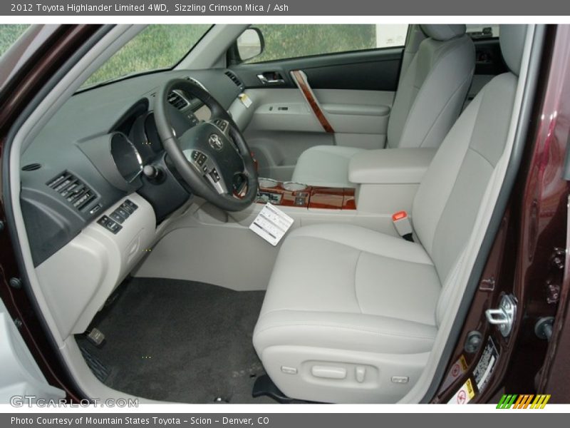 Sizzling Crimson Mica / Ash 2012 Toyota Highlander Limited 4WD