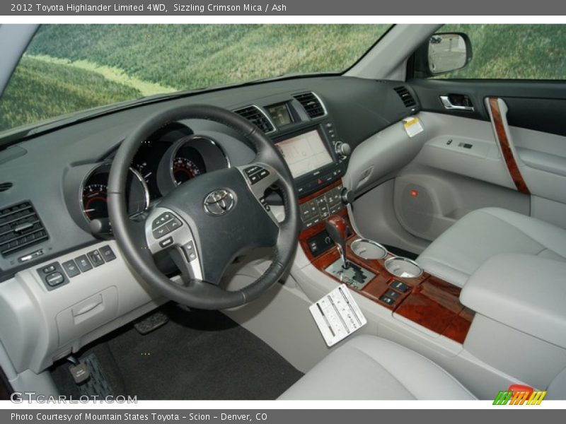 Sizzling Crimson Mica / Ash 2012 Toyota Highlander Limited 4WD