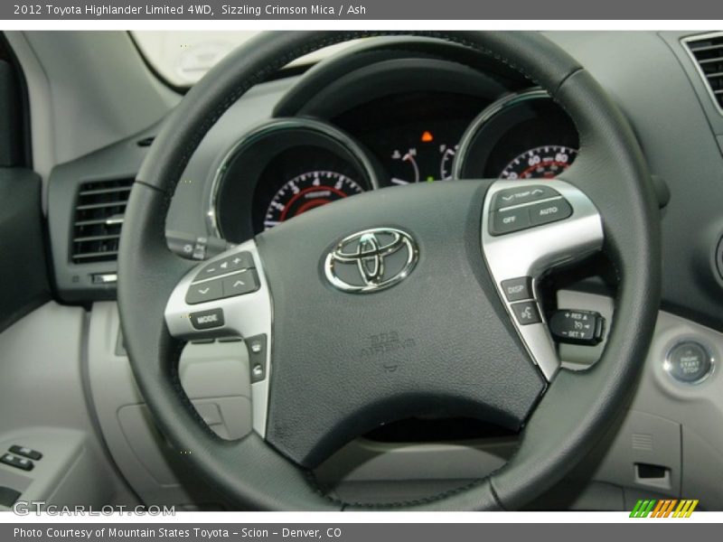 Sizzling Crimson Mica / Ash 2012 Toyota Highlander Limited 4WD