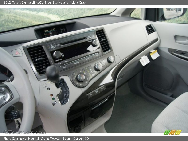 Silver Sky Metallic / Light Gray 2012 Toyota Sienna LE AWD