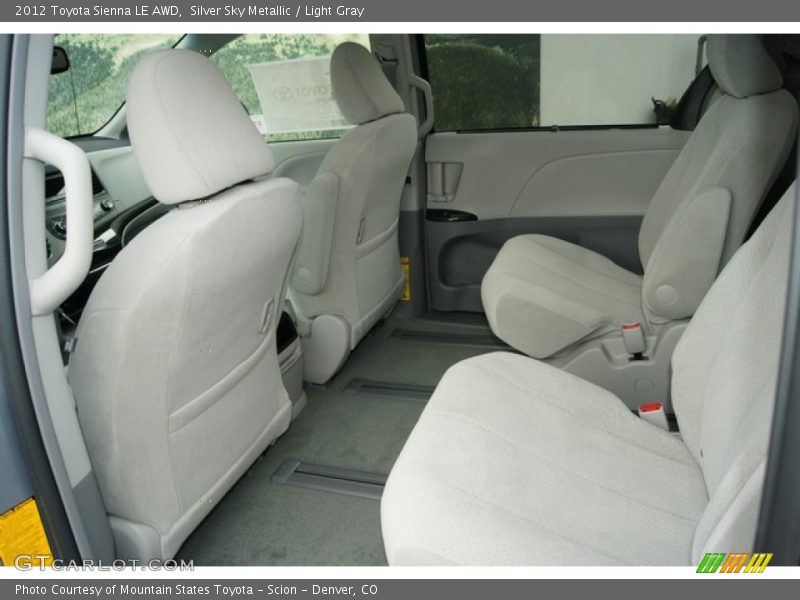 Silver Sky Metallic / Light Gray 2012 Toyota Sienna LE AWD