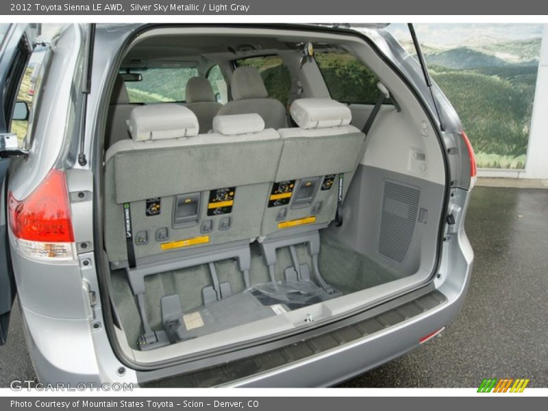 Silver Sky Metallic / Light Gray 2012 Toyota Sienna LE AWD