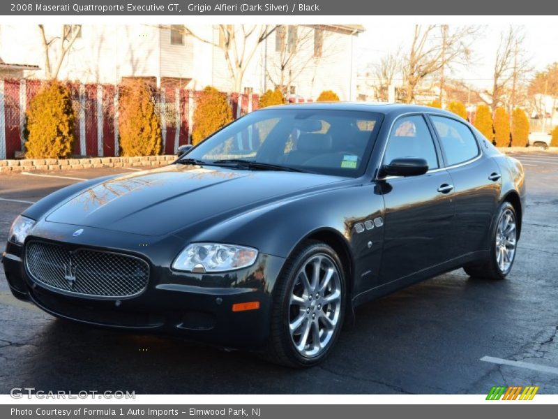 Grigio Alfieri (Dark Silver) / Black 2008 Maserati Quattroporte Executive GT
