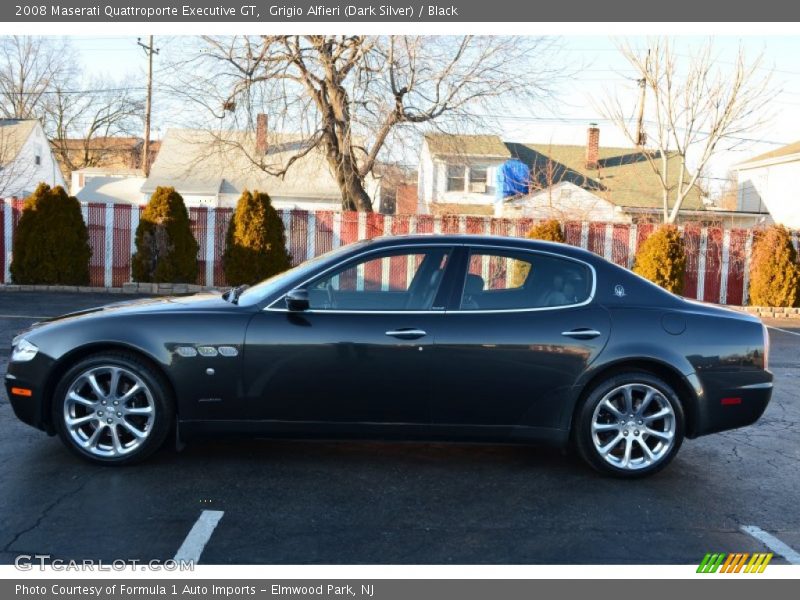 Grigio Alfieri (Dark Silver) / Black 2008 Maserati Quattroporte Executive GT