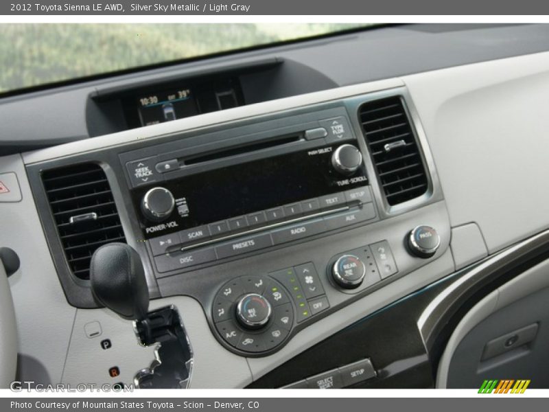 Silver Sky Metallic / Light Gray 2012 Toyota Sienna LE AWD