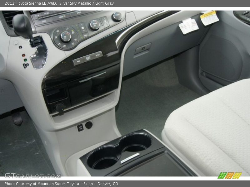 Silver Sky Metallic / Light Gray 2012 Toyota Sienna LE AWD