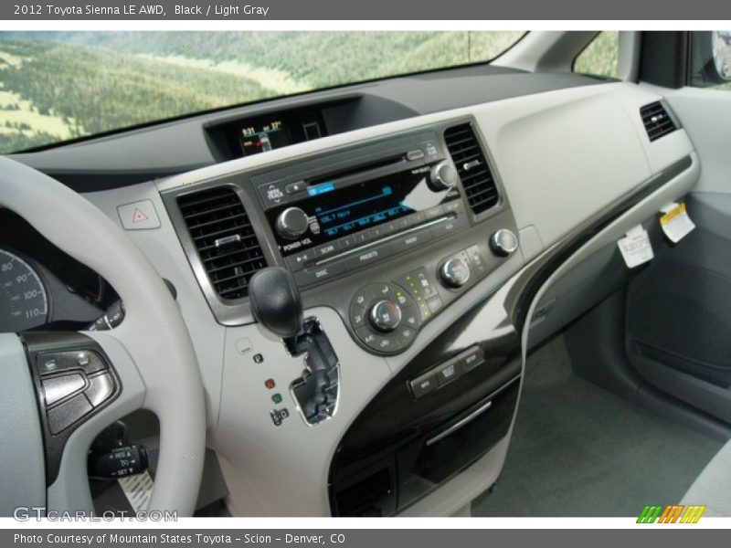 Black / Light Gray 2012 Toyota Sienna LE AWD