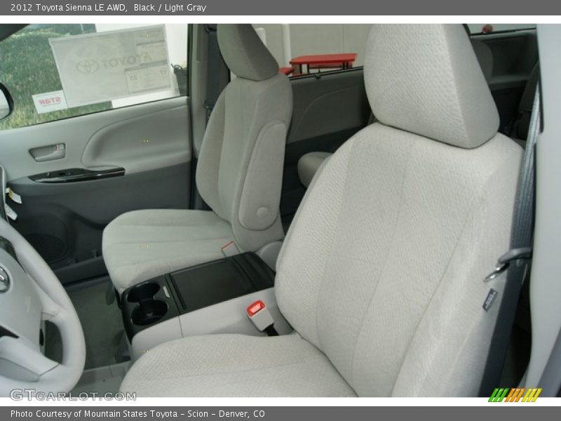 Black / Light Gray 2012 Toyota Sienna LE AWD