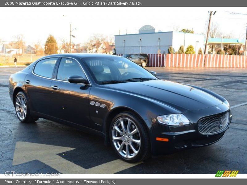 Grigio Alfieri (Dark Silver) / Black 2008 Maserati Quattroporte Executive GT