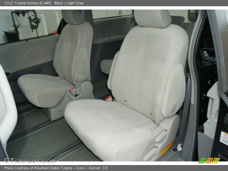 Black / Light Gray 2012 Toyota Sienna LE AWD