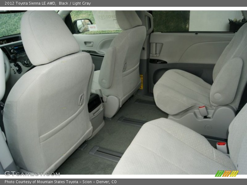 Black / Light Gray 2012 Toyota Sienna LE AWD