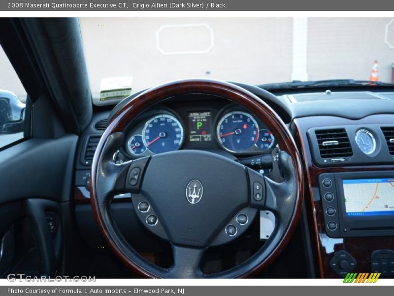 Grigio Alfieri (Dark Silver) / Black 2008 Maserati Quattroporte Executive GT