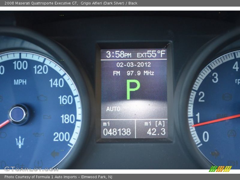 Grigio Alfieri (Dark Silver) / Black 2008 Maserati Quattroporte Executive GT