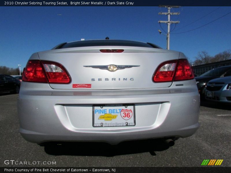 Bright Silver Metallic / Dark Slate Gray 2010 Chrysler Sebring Touring Sedan