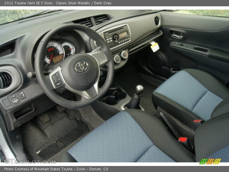 Classic Silver Metallic / Dark Gray 2012 Toyota Yaris SE 5 Door