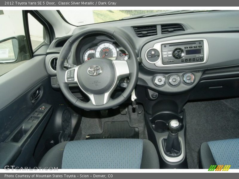 Classic Silver Metallic / Dark Gray 2012 Toyota Yaris SE 5 Door