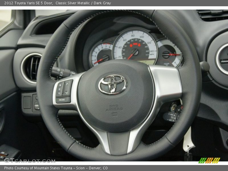 Classic Silver Metallic / Dark Gray 2012 Toyota Yaris SE 5 Door
