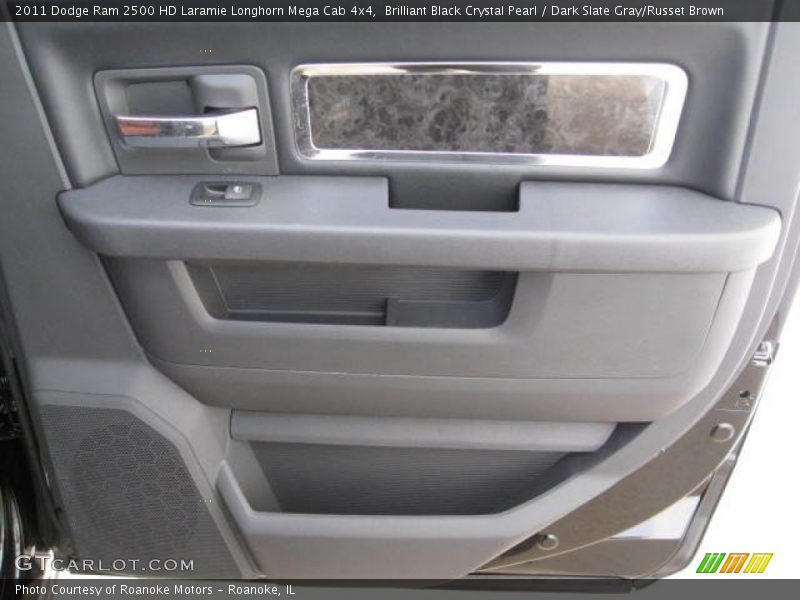 Brilliant Black Crystal Pearl / Dark Slate Gray/Russet Brown 2011 Dodge Ram 2500 HD Laramie Longhorn Mega Cab 4x4