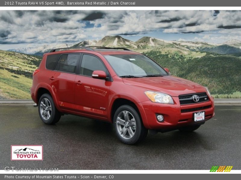 Barcelona Red Metallic / Dark Charcoal 2012 Toyota RAV4 V6 Sport 4WD