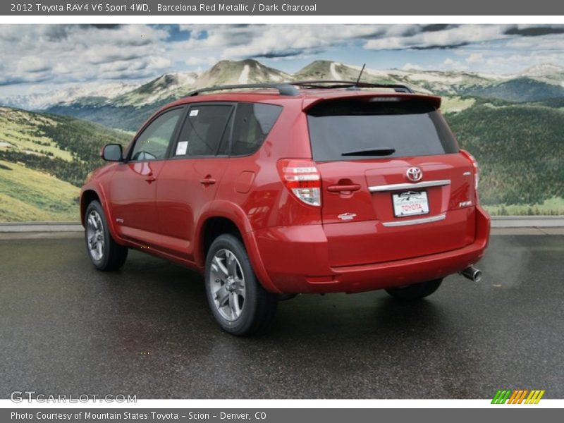 Barcelona Red Metallic / Dark Charcoal 2012 Toyota RAV4 V6 Sport 4WD