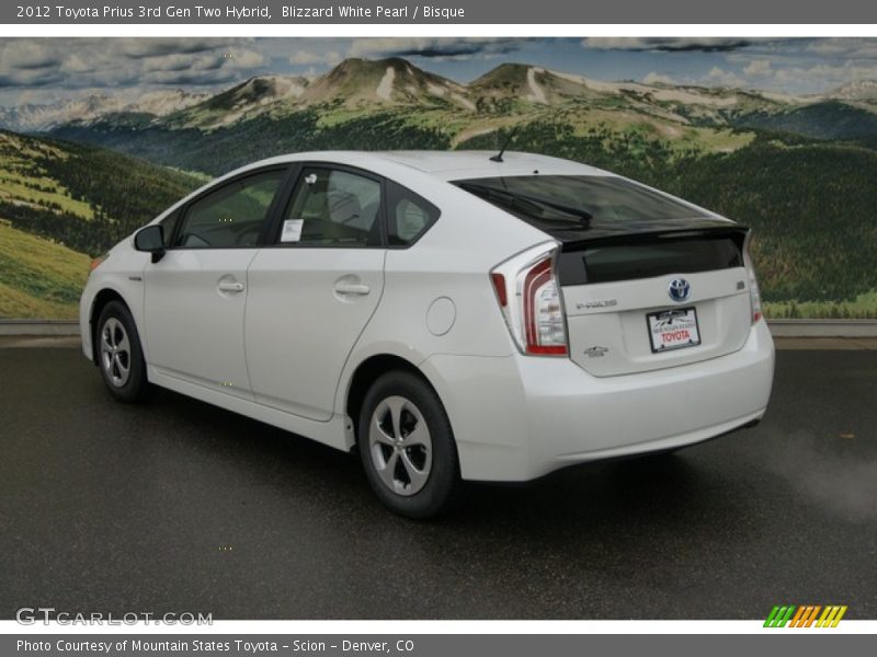 Blizzard White Pearl / Bisque 2012 Toyota Prius 3rd Gen Two Hybrid