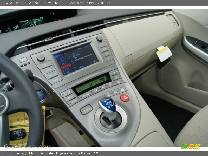 Blizzard White Pearl / Bisque 2012 Toyota Prius 3rd Gen Two Hybrid