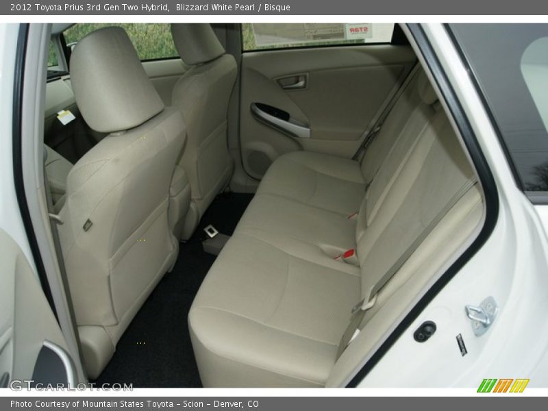 Blizzard White Pearl / Bisque 2012 Toyota Prius 3rd Gen Two Hybrid