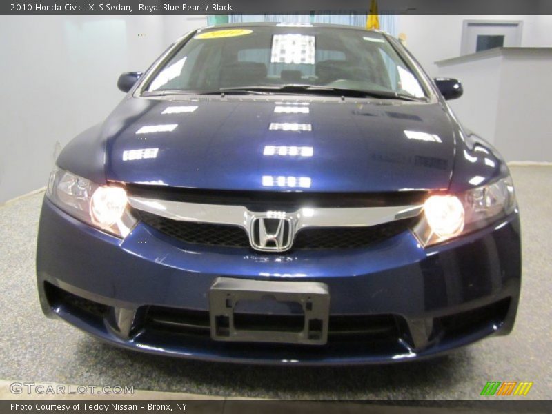 Royal Blue Pearl / Black 2010 Honda Civic LX-S Sedan