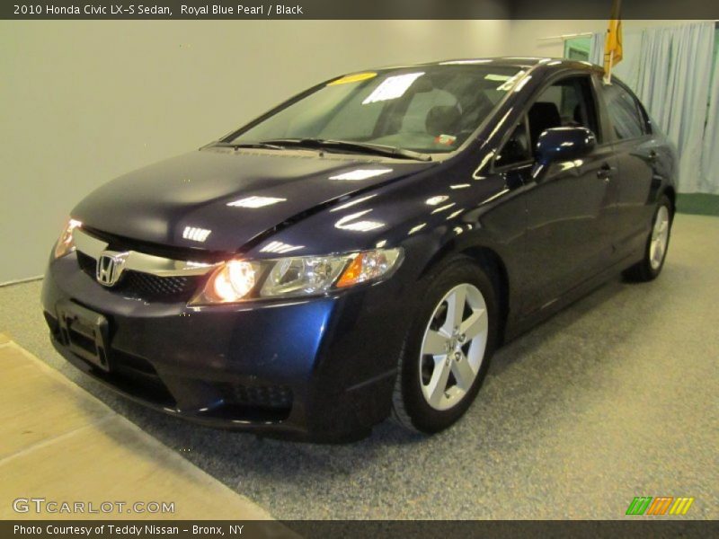 Royal Blue Pearl / Black 2010 Honda Civic LX-S Sedan