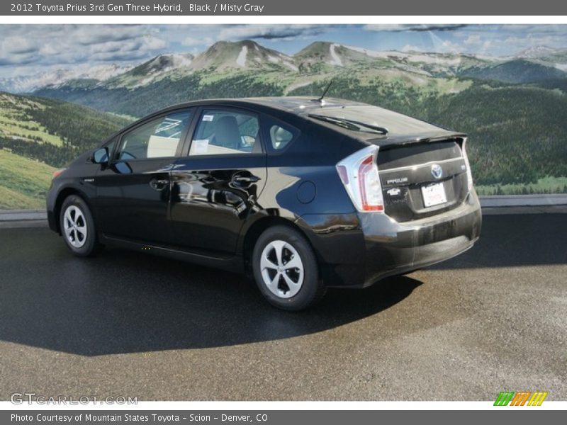 Black / Misty Gray 2012 Toyota Prius 3rd Gen Three Hybrid