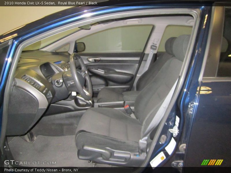 Royal Blue Pearl / Black 2010 Honda Civic LX-S Sedan
