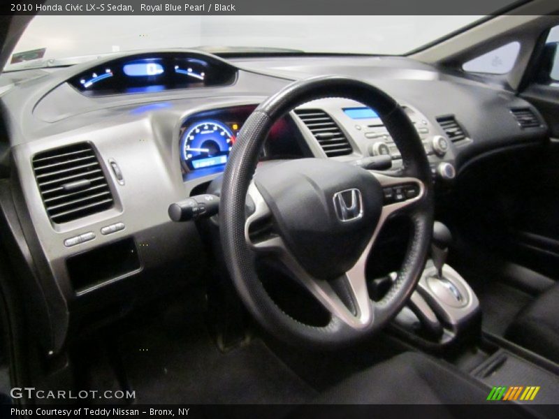 Royal Blue Pearl / Black 2010 Honda Civic LX-S Sedan