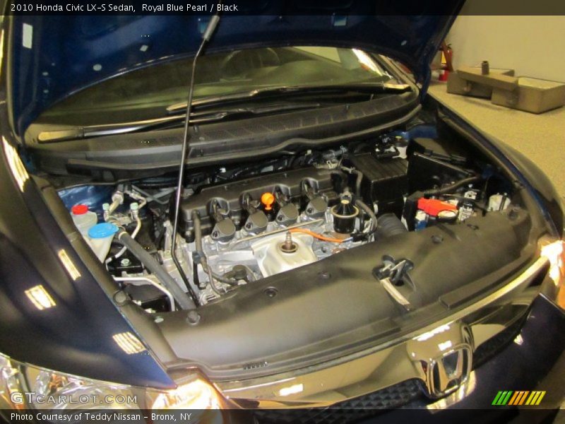 Royal Blue Pearl / Black 2010 Honda Civic LX-S Sedan